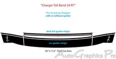 For 2024-2026 Dodge Charger Trunk Stripes Decals R/T Vinyl Graphics TAILBAND 24