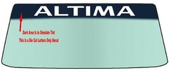 FOR ALTIMA VEHICLE WINDSHIELDS BANNER DIE CUT VINYL DECAL WITH APPLICATION TOOL