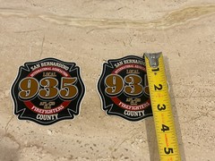 San Bernardino County Firefighters SBC fire Vinyl & gloss laminate 3m material