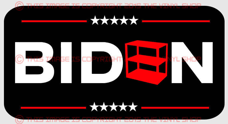 5.5 inch wide Joe Biden Empty Shelves THANKS CREEP Sticker Vinyl Decal