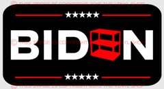 5.5 inch wide Joe Biden Empty Shelves THANKS CREEP Sticker Vinyl Decal