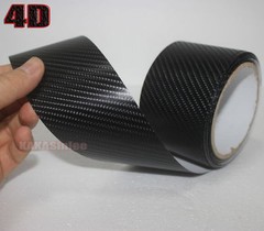 Tape Decal 2D 3D 4D 5D Texture Carbon Fiber Vinyl Wrap Car Sticker Strips Black