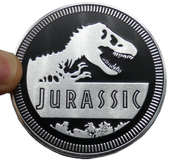 1pc Jurassic Rated Sticker Decal Emblem 4×4 Badge Auto Fender 6cm 2.36″