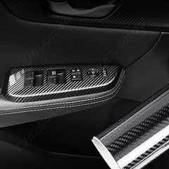 1-Pack 5D Glossy Carbon Fiber Vinyl Wrap Film,12″x60″Roll for Car Interior Trim