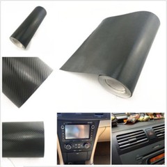 3D Waterproof Carbon Fiber Vinyl Car Wrap Sheet Roll Film Sticker Decal 120x30cm