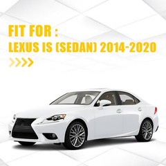 For Lexus IS (Sedan) 14-20 Glossy Black Chrome Delete Blackout Window Trim 1-10