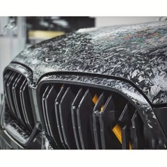 108″x60″ Premium Forged Black Carbon Fiber Vinyl Wrap Film Satin Matte 9ft x 5ft