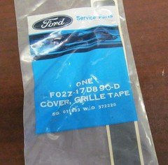 1990 NOS Ford Probe Right Front Lower Grille Tape Section