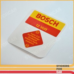 BOSCH Blue Ignition Coil 12V Sticker Decals set for BMW VW Porsche Mercedes Opel