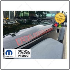 JL STYLE FOR JK 2x Jeep Wrangler RUBICON Hood Decals Stickers Red Black FJ1T9