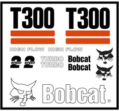 DECAL KIT for Bobcat skidsteer T300 track loader decals Stickers pre 03
