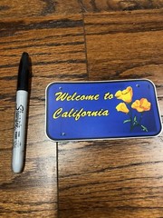 California State Sign Flowers Vinyl Skate Sticker Decal USC Stanford 5″ X 2.7″