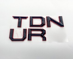 BLACK Red letters compatible with TOYOTA TUNDRA 2022 23 logo Front insert