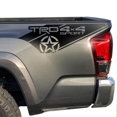 Tacoma TRD 4X4 Sport Decal Bedside Fender Truck Fit Toyota Vinyl Star Sticker 2