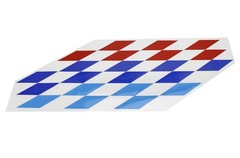 (2) 22×9″ Iconic M Sport Flag Tri-Color Decal Stickers For BMW Side Doors, Hood