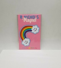 R. Nichols – Car or Other Magnet – Smiling White Clouds & Rainbow Pride New Ship