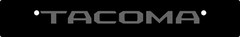 TACOMA Logo – Vanity License Plate Delete – Gloss Black Acrylic Engraved etched