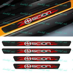 4PCS Carbon Fiber Car Door Scuff Sill Cover Panel Step Protector For SCION NEW