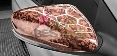 24K Chopped Forged Carbon Fiber Gloss Rose Gold Vinyl Wrap Sticker Decal Sheet