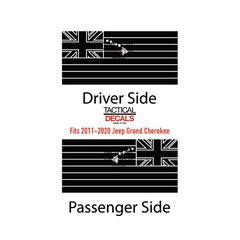 State of Hawaii hi islands Decal for 2011-2020 Jeep Grand Cherokee WK4-SF15
