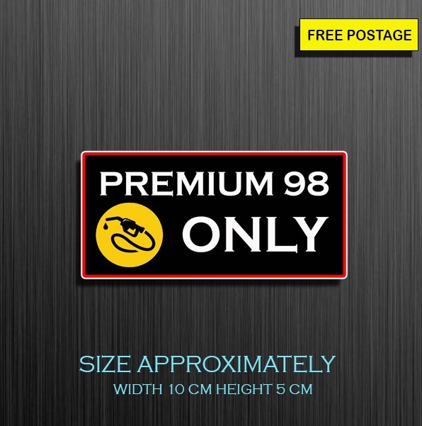 2X Premium 98 Sticker, Self Adhesive Waterproof Vinyl Sticker for you car