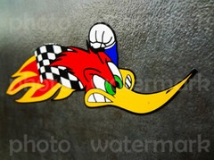 2x Woody racing decal sticker graphic HRC Superbike MotoGP AMA MX CR Pick a Size