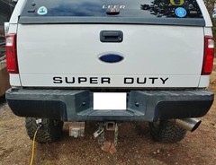 Matte Black Finish 3D Raised Tailgate Letter Pieces For 2008-16 Ford Super Duty