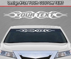 Design #124 Personalized Decal Sticker Vinyl Graphic Windshield Window Car Truck