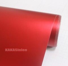 Air Free Full SUV Car Wrap Matte Chrome Satin Metal Vinyl Sticker Red 65FT BO