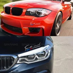 2PCS Reflective Sports mind car stickers for BMW 3 5 X1 X3 X5 X6 performance