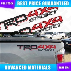 Set of 2 For Tr d 4X4 SPORT Decals Emblem Vinyl Stickers Rear Side Trunk Bedside