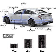 Lypumso Gloss Forged Carbon Fiber Vinyl Wrap Tape 2″ x 30ft with Tool Kit fo…