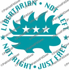 Libertarian,Not Left,Not Right,Just Free,10″x10,Dont Tread On Anyone,Vinyl Decal
