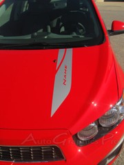 Sweep Hood Racing Vinyl Graphics Kit Decals Stripes fits 2012-2016 Chevy Sonic