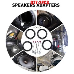 For Honda 07-UP CR-V Front Rear Speaker Adapter Spacer Ring&Wiring Harness 2-10X