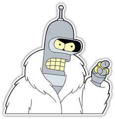 BENDER PARK FUTURAMA 3M STICKER DECAL VINYL MADE IN USA RODRIGUEZ PLANET EXPRESS