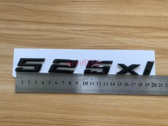 Gloss Black 3D ABS Letters Trunk 525xi Emblem Rear Badge for BMW 2017-2022 525xi
