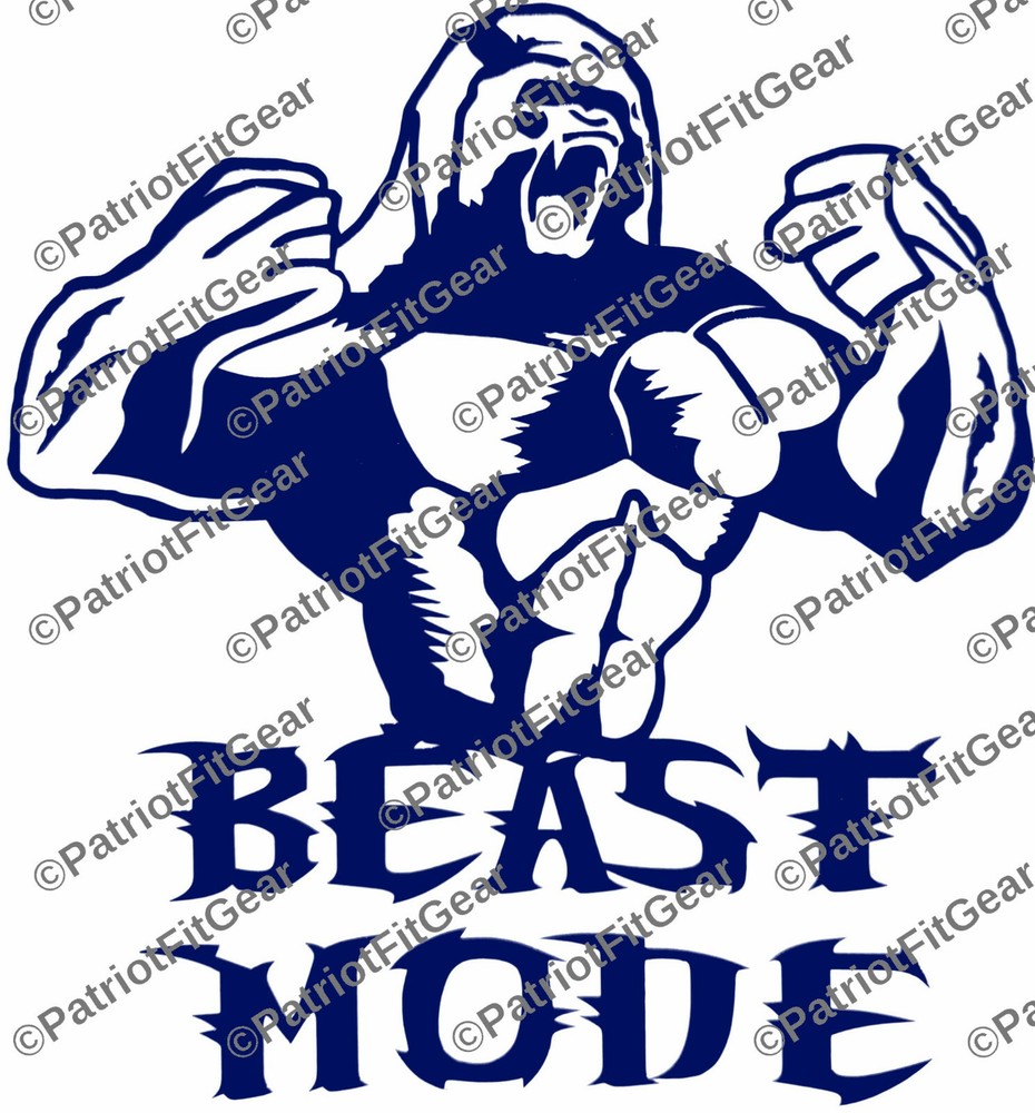 Beast Mode,Ape,Exercise,Wellness,Goals,Fitness,#BeastMode,Motivation,Vinyl Decal