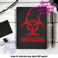 Biohazard Decal – Choose Your Size and Colour!