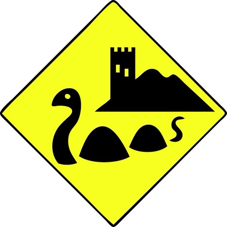 Lochness Monster Sticker 3” Warning Sign Safety Caution Nessie Funny Cryptid