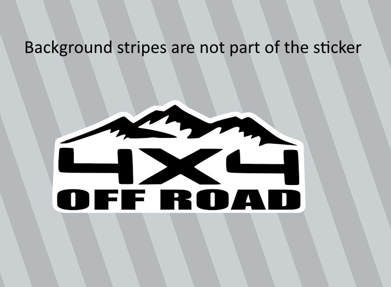 4×4 Mountain Off Road High Quality Vinyl Sticker