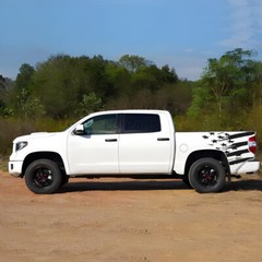 Black Rear Trunk Side Bed Sticker Vinyl Decal For Dodge RAM 1500 2500 Pickup
