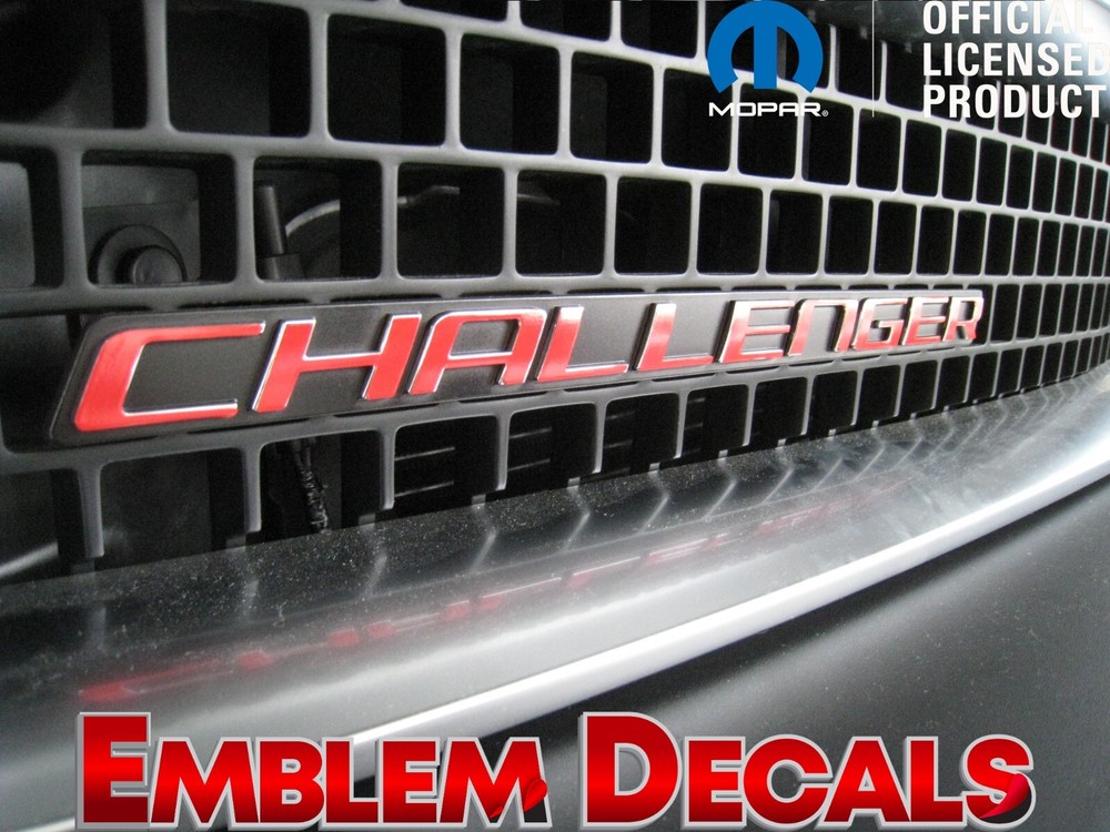 Dodge Challenger Grill Emblem Decal 2008 2009 2010 2011 2012 2013 2014