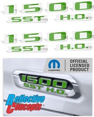 1500 SST H.O. Hood Emblem Overlay Decals for 2025 Ram 1500 Limited & Tungsten