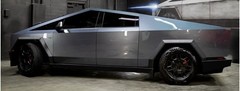 Cybertruck DIY PPF Paint Protection Film Wrap Color Change Gloss Bryon Blue