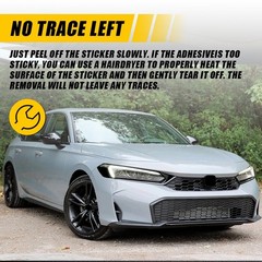 For 2022-2025 Honda Civic Headlight Side Marker Vinyl Overlay Tint Decals 1-5SET