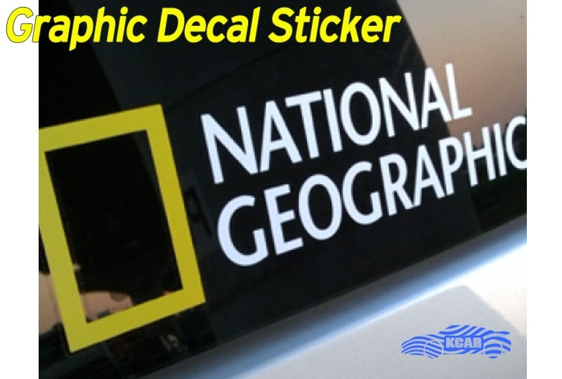 National Geographic Logo Sticker Car Graphic Vinyl Decal Size + Color Optional