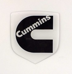 GRILLE EMBLEM fits RAM DIESEL 2006-2010 White/Blk