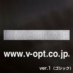 Official VIDEO OPTION V-OPT Sticker Decal Ver.1 Gothic Font Original JDM Japan