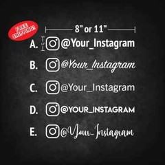 Snap chat sticker, custom snapchat name decal, custom social media sign, snapcha